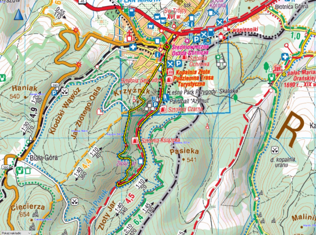 mapka trasa 5 km mapka trasa 5 km